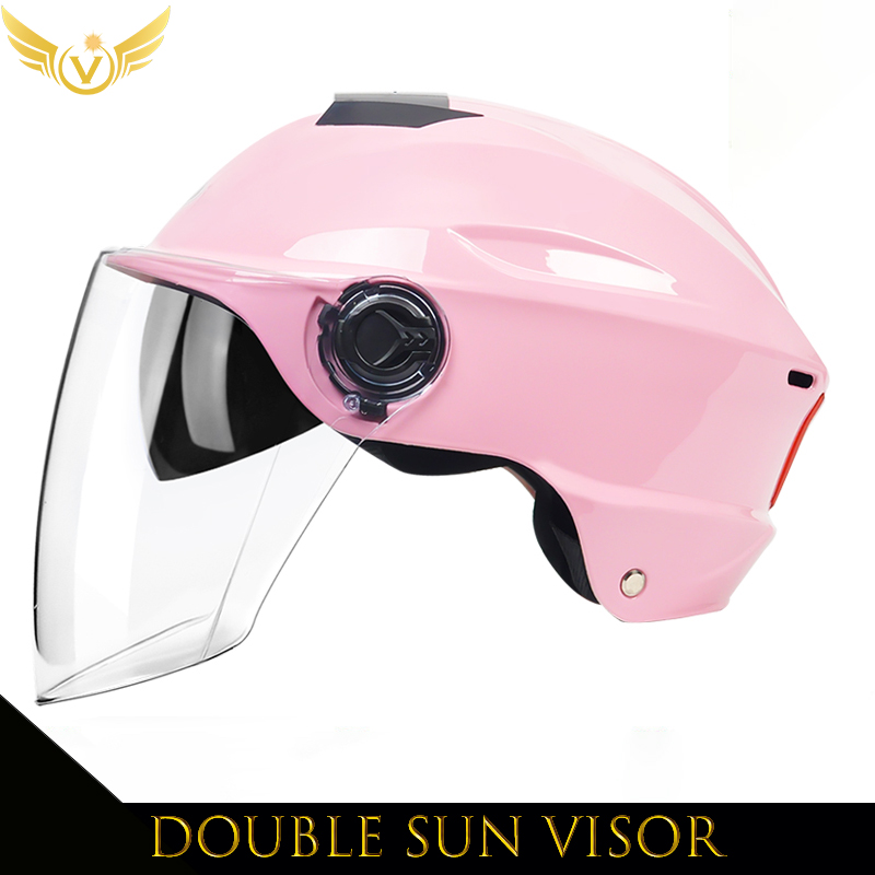 Electric Scooter Helmet Summer V Chopper Motorcycle Helmets Safety Waterfall Soman Urban Articles Woman Men Moto Equipment: green