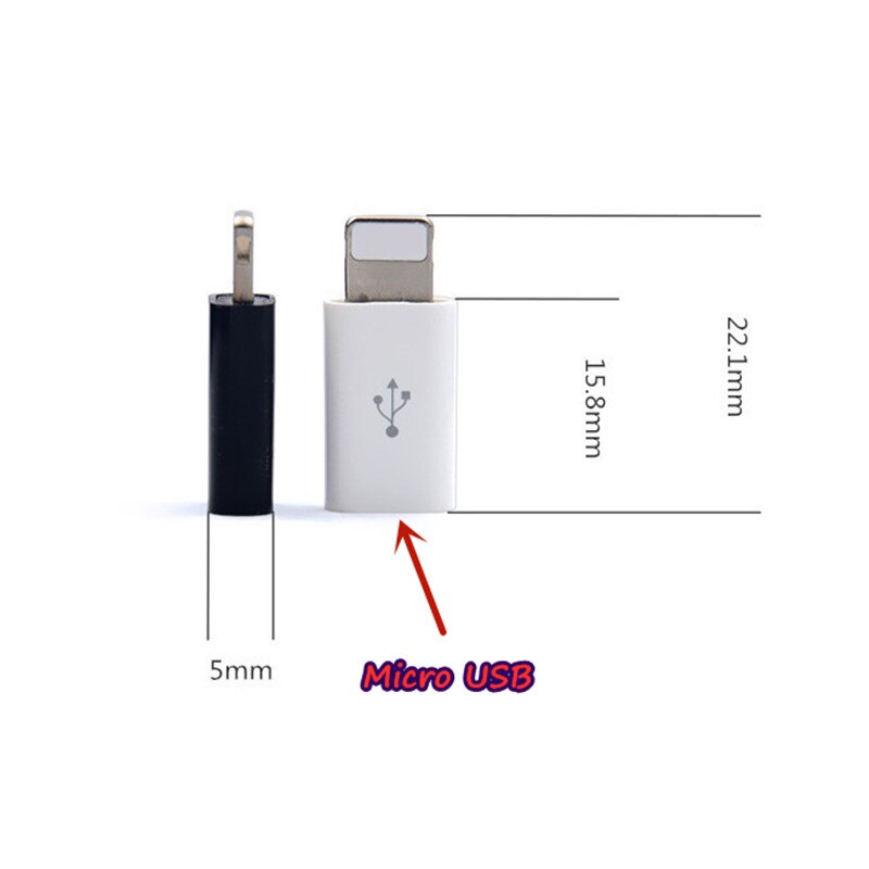 5Pcs/10Pcs Micro Usb Naar Type-C Micro Usb Naar Ios Adapter USB-C Kabel Oplader Voor samsung Apple Huawei