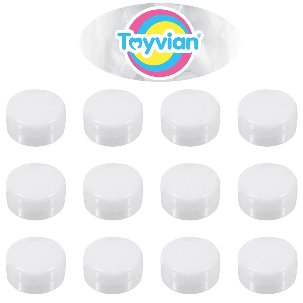 Toyvian White Rattle Noisemakers 22mm Squeaker Toys Baby Infant Playthings Ring Box