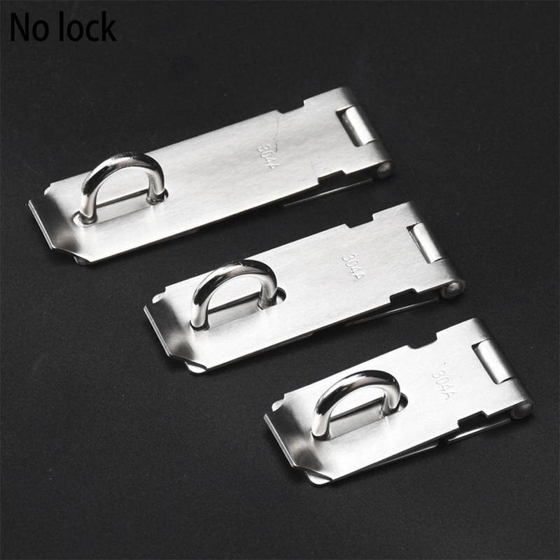 1pc Stainless Steel Door Buckle Hand Polished Chrome Buckles Door Safety Thickened Anti-theft Bolts Door Finish Fittings Lo N4V4