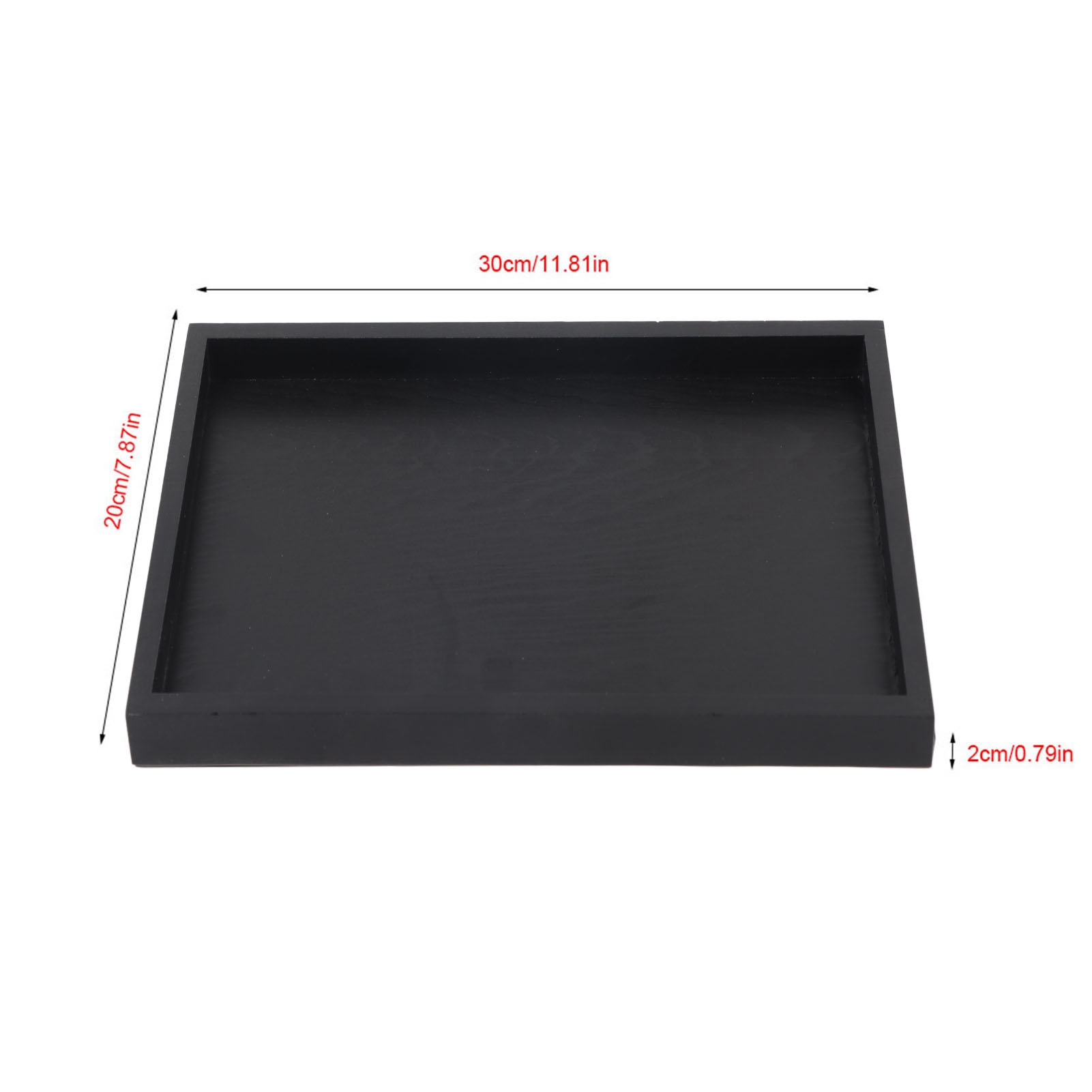 Rectangle Shape Solid Wood Tea Tray Coffee Snack Food Serving Tray Plate Restaurant Trays Black: light yellow