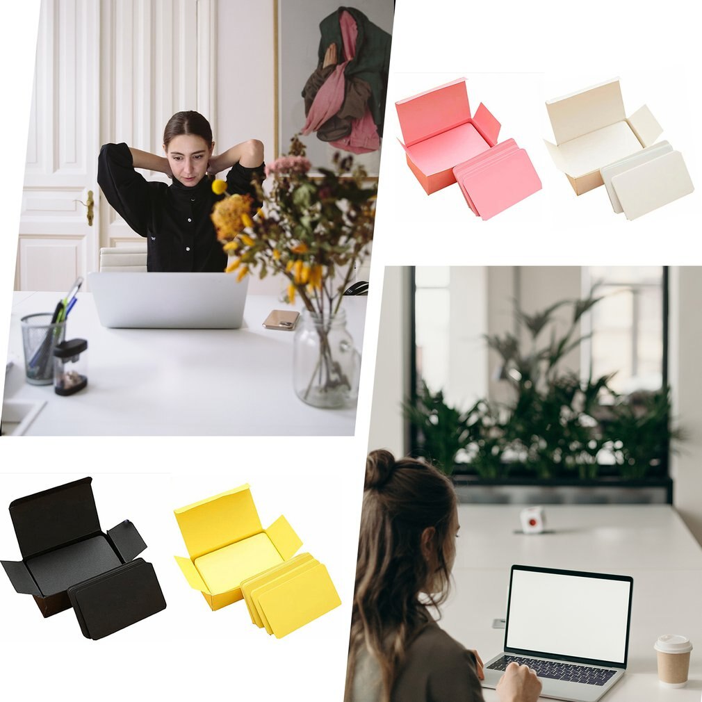 Thickening Blank Diy Graffiti Rounded Small Cards Word Cards Sticky Note Card Message Cards