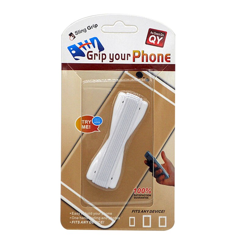 Universal- Griff Ihre Telefon praktisch Finger Halfter Zurück Seite Gürtel Telefon Halfter Schlinge Anti Unterhose Stehen Für IPhone Samsung TSLM2: 04 Weiß