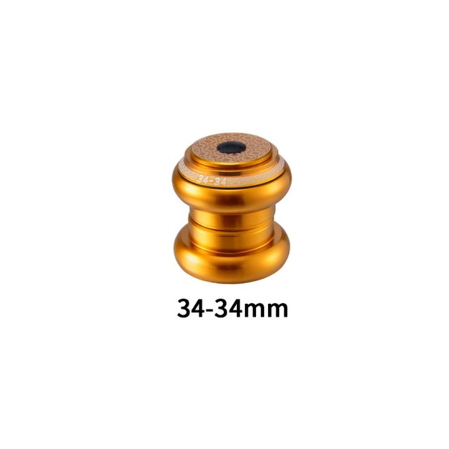 MTB Fahrrad Headset 34mm 44mm 1 1/8in-1 1/2in Rohr Rahmen Zu verjüngt Gabel Adapter Berg Straße Fahrrad Für Gerade Rohr Vorderseite Gabel: Gold 34x34mm