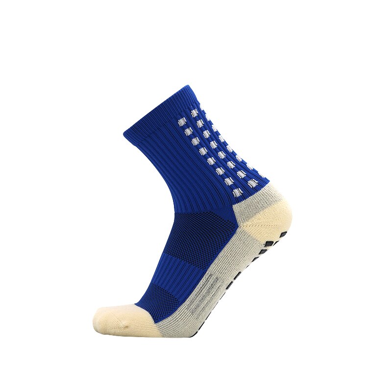 Deporterer nuevos calcetines de fútbol antideslizantes algodón fútbol greb calcetines hombres calcetines (el mismo tipo que el tru: Blå