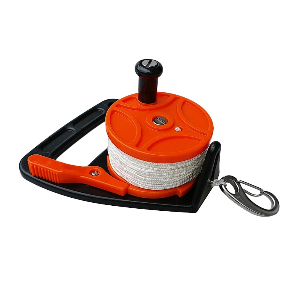 Compact Dive Reel &amp; Handvat, Duim Stopper, Lijn, Clip Voor Scuba Duiken Duiker