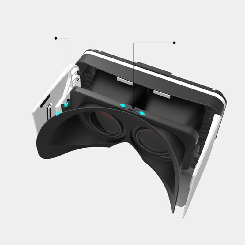 Foldable vr glasses portable 3d virtual reality glasses digital smartphone helmet VR glasses
