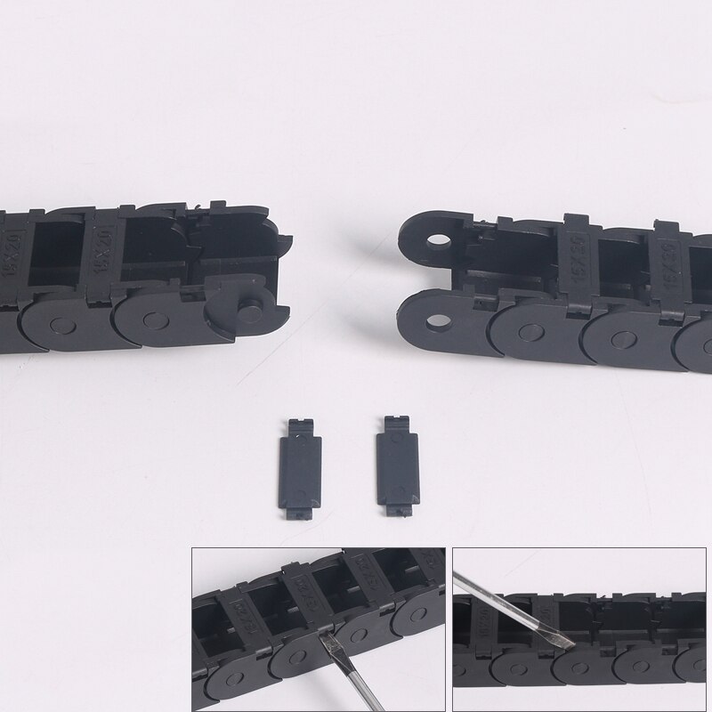 1 meter Nylon Drag Chain Energy Chain CNC 3D Printer Tank Chain For Automation Equipment 8*8mm 10*10/15/20 15*15/20/30/40mm