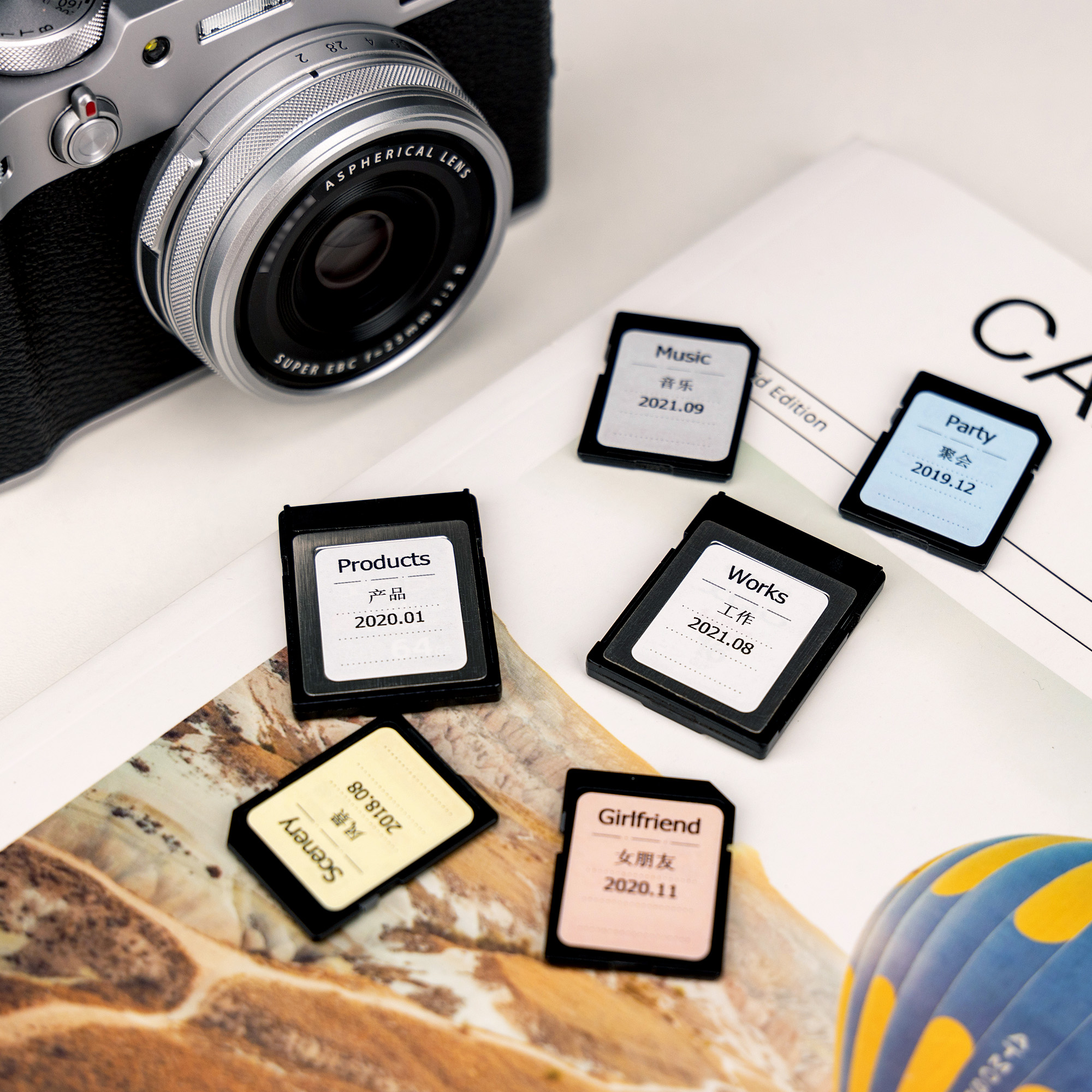 Autocollants inscriptibles à la main pour carte mémoire SD, étiquette autocollante pour clé USB SD/ CF CFexpress de Type B, , 480