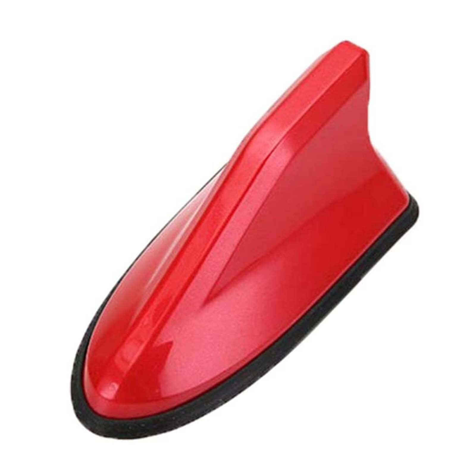 Universele Auto Fin Antenne Autoradio Antennes Fm/Am Signaal Beschermende Antenne Auto Styling Auto Dak Decoratie Sticker Base: Red 