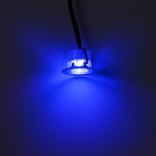 Edelstahl 1 Watt DC12V LED Deck Lampen IP67 SMD2835 FÜHRTE Garten Beleuchtung Terrasse Dekoration Inground Licht Montiert einfüGen: Blau