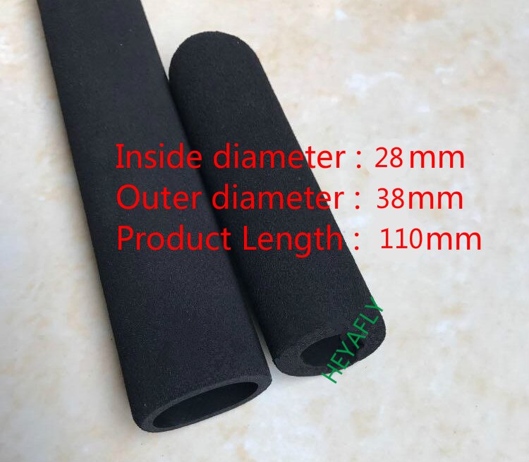2 szt. Odlewanie gumy z tworzywa sztucznego NBR gąbka ręczna obudowa Fitness sportowy rower piankowy szlifowanie gąbka piankowa tube body parts: 28mm  110mm