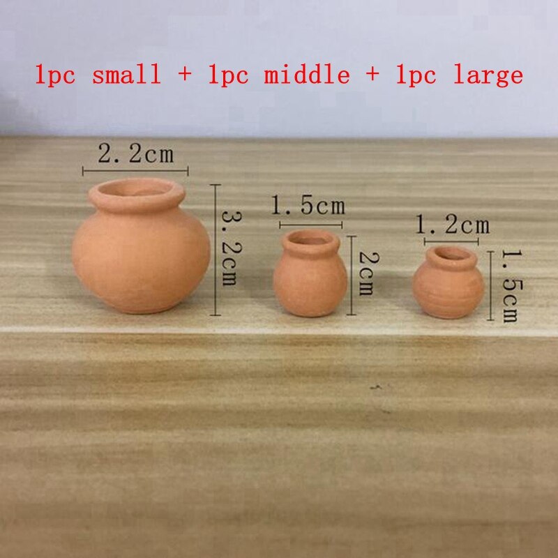 Small Mini Terracotta Flowers Pot Clay Ceramic Pottery Succulent Cactus Nursery Planter Pot Home Desktop Decor 10Pcs YYY9812: 1 set