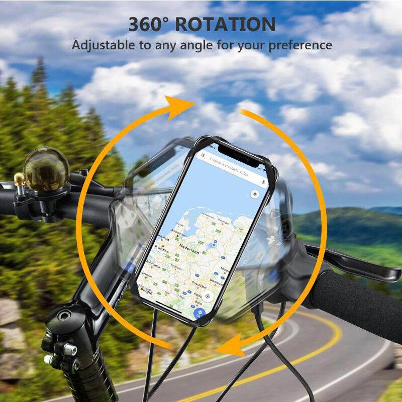 Soporte Universal para teléfono móvil de montaña o carretera, para manillar de bicicleta y motocicleta, para iPhone, Samsung y Xiaomi