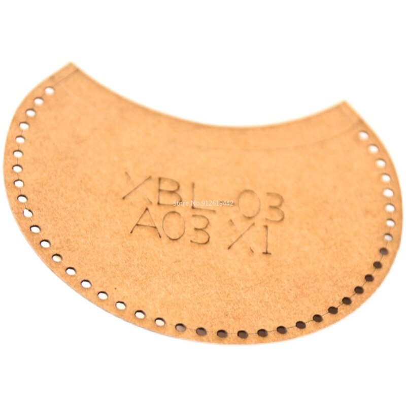 1set Leather Handmade Craft Women Coin Purse Bag Sewing Pattern Acrylic Stencil Template Sewing Accessories with Holes 10*7