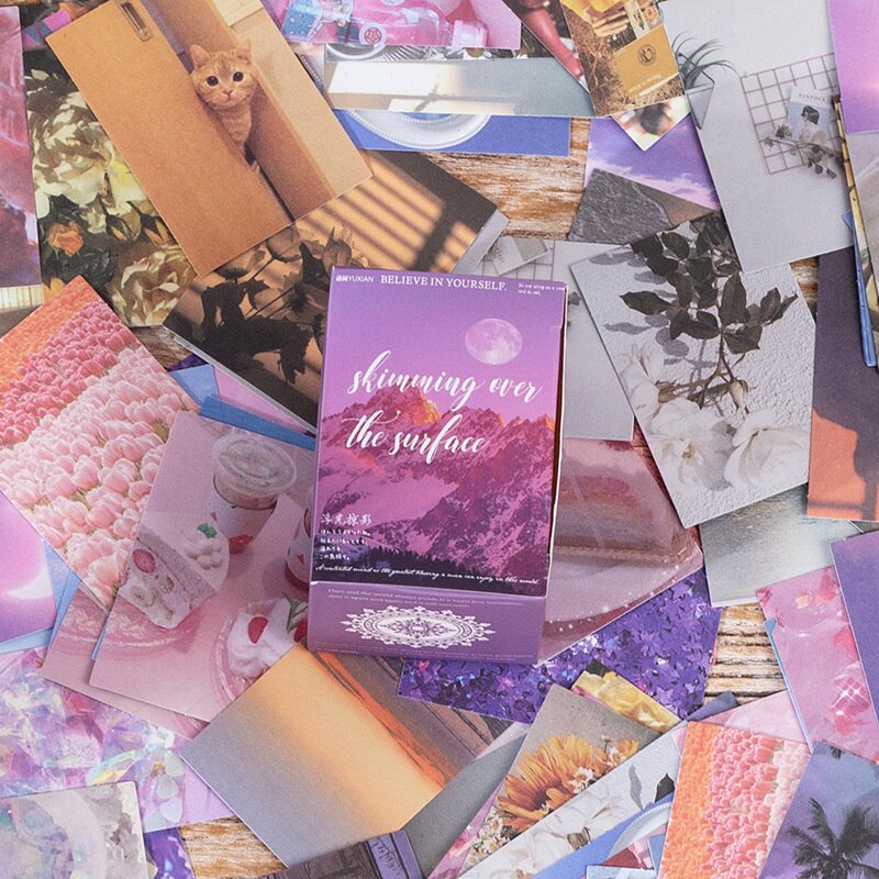 Mini Craft Vintage Scrapbooking Material Paper Book Kawaii Art Junk Journal Planner Background Paper Clipbook Craft Paper 200pcs