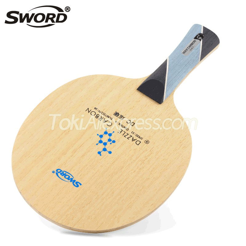 SWORD DAZZLE CARBON DC Table Tennis Blade (6+3 Carbon) Original SWORD DC Ping Pong Bat Paddle Racket