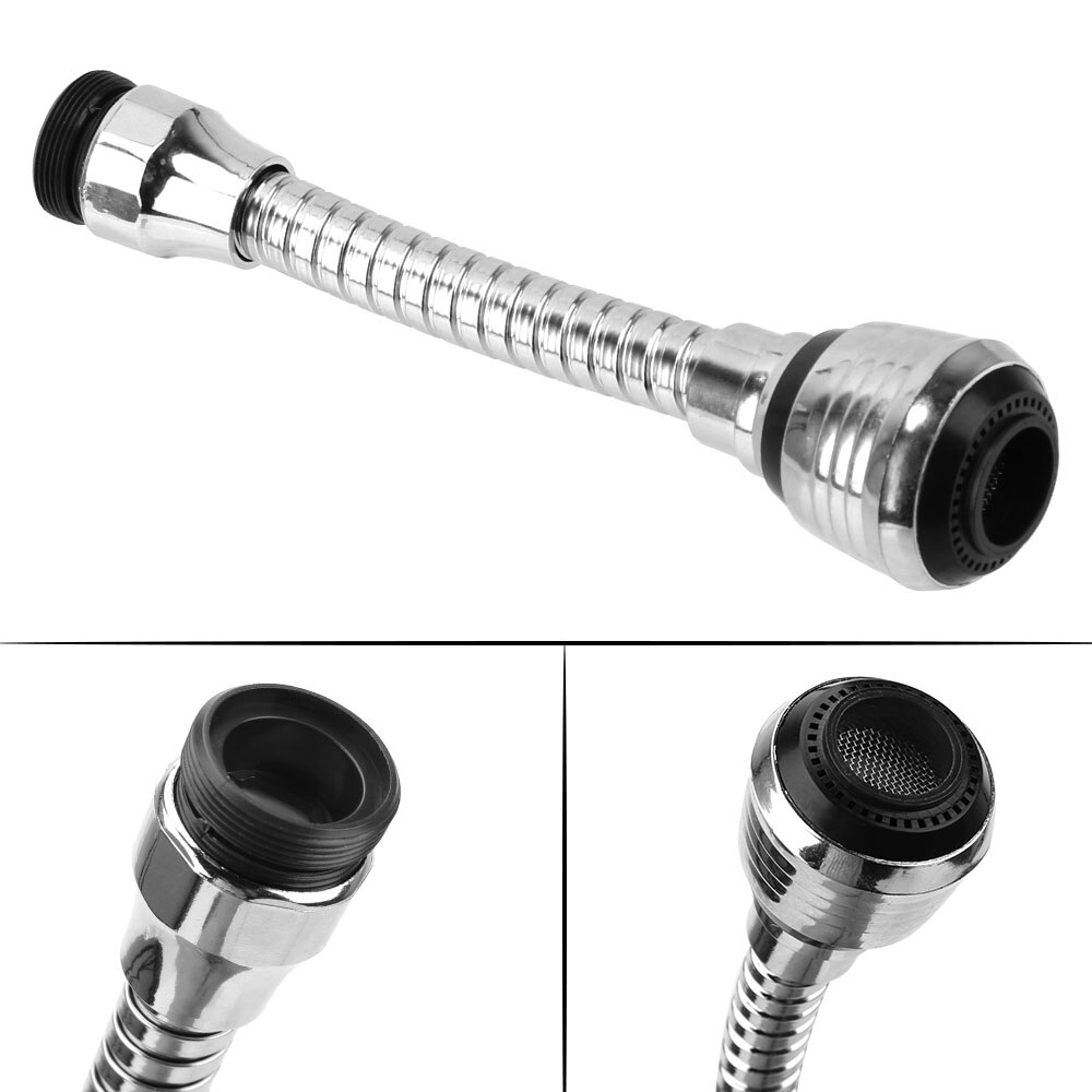 360 Degree Rotating Bubbler Filter Tap Adapter Faucet Extender High Pressure Nozzle 2 Modes Adjustable Water Saving