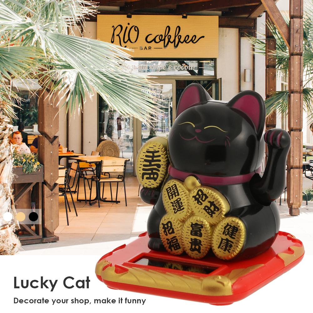 Chinese Lucky Cat Rijkdom Zwaaien Schudden Hand Fortuin Welkom Kat Thuis Craft