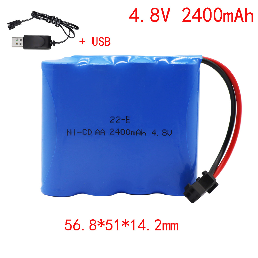 4.8 V/6 V/7.2 V Ni-CD Batterij Oplaadbare Batterij AA Batterij Gebruikt voor Speelgoedauto Dump Truck Vierwielaandrijving Legering Klimmen Auto