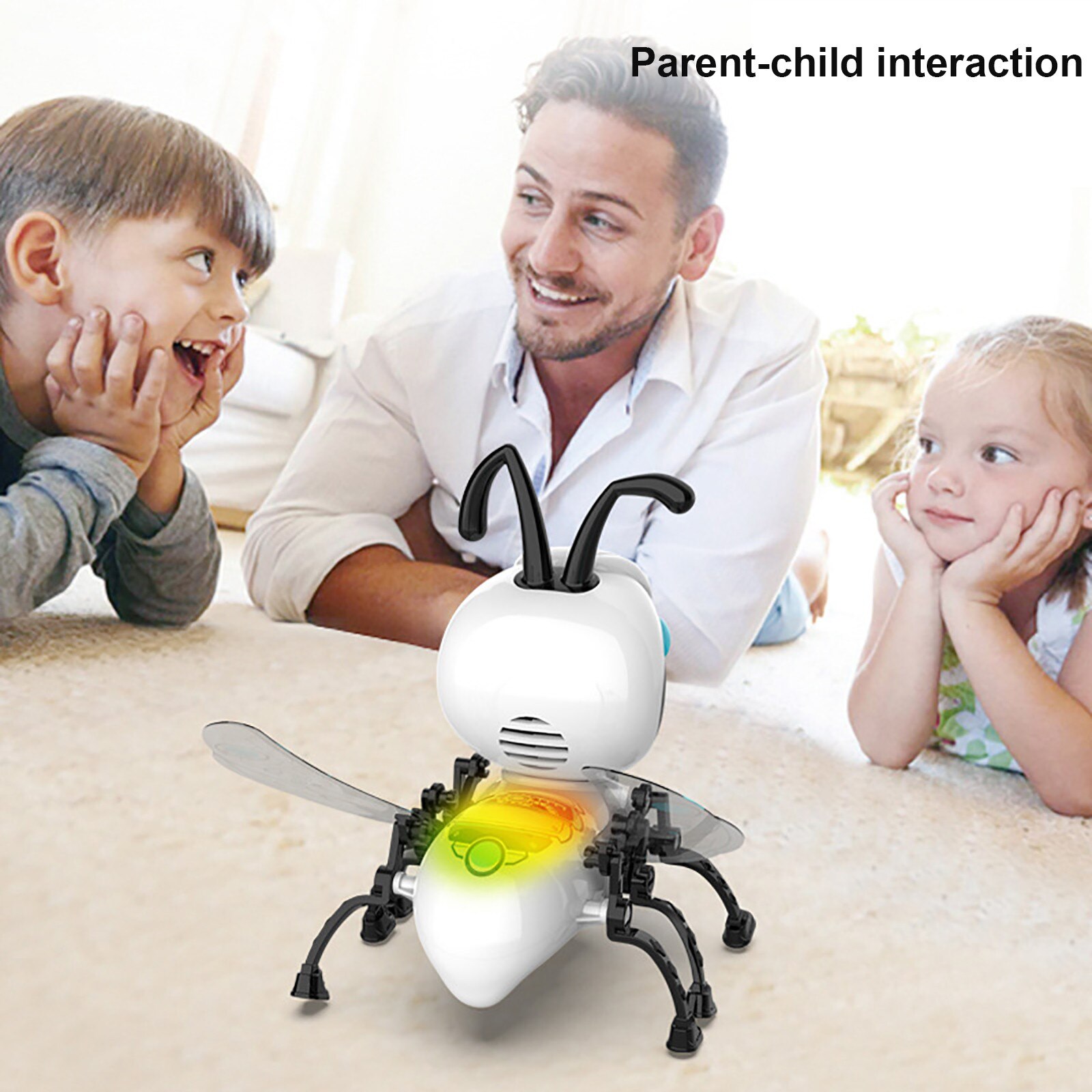 Assembled DIY Induction Simulation Bee Children's Toy Lighting And sound Effects