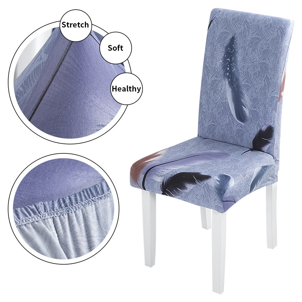 Geometrische Spandex Stuhl Abdeckung strecken Elastische Hussen Stuhl Sitzbezüge Für Esszimmer Küche Hochzeit Bankett Hotel: Stil 17