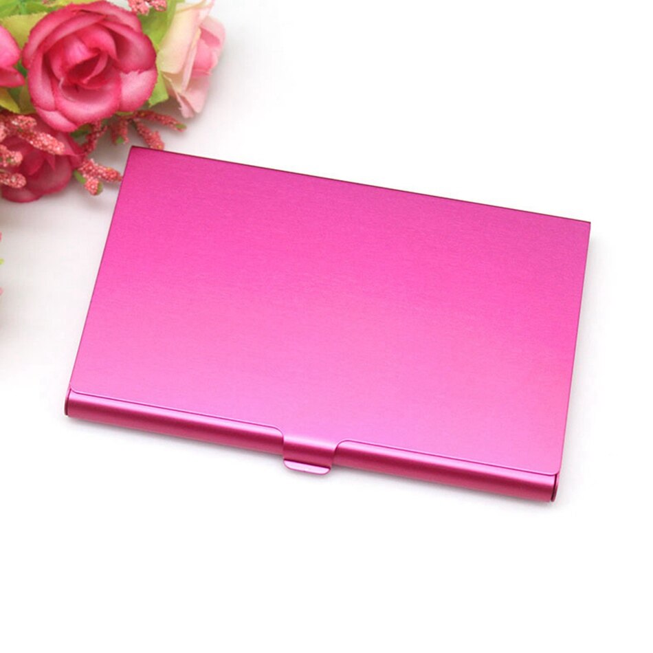 Casual Business Card Case Stainless Steel Aluminum Holder Metal Box Cover Credit Men Business Card Holder Metal Wallet: 3