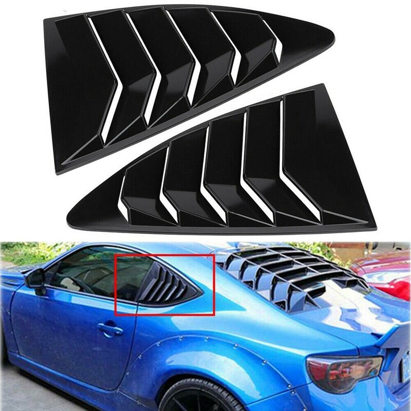 Cubierta de parasol para ventana de cuarto trasero de ABS para coche, para Toyota 86 Scion FRS Subaru: carbon fiber pattern