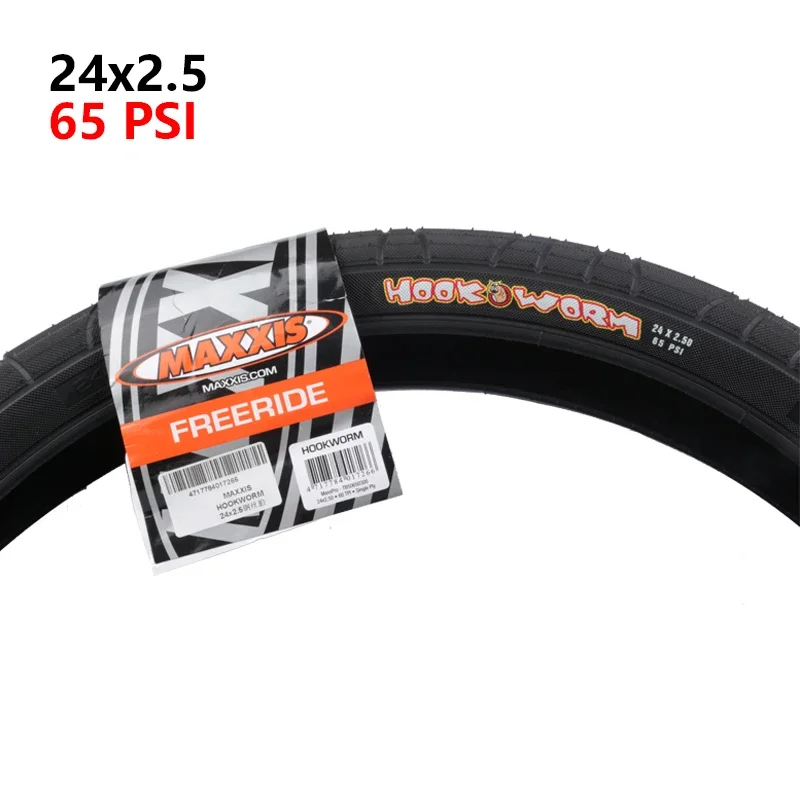MAXXIS HOOKWORM Steel Wire Tire 20x1.95 110 PSI 24x2.5/26x2.5/29x2.5/27.5x2.5 65 PSI URBAN FREERIDE Original MAXXIS Bicycle Tire: Burgundy
