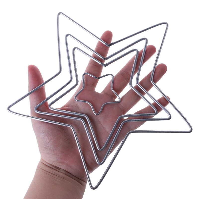 Star Metal Dream Catcher Dreamcatcher Ring Macrame Craft Hoop DIY Accessories85WC