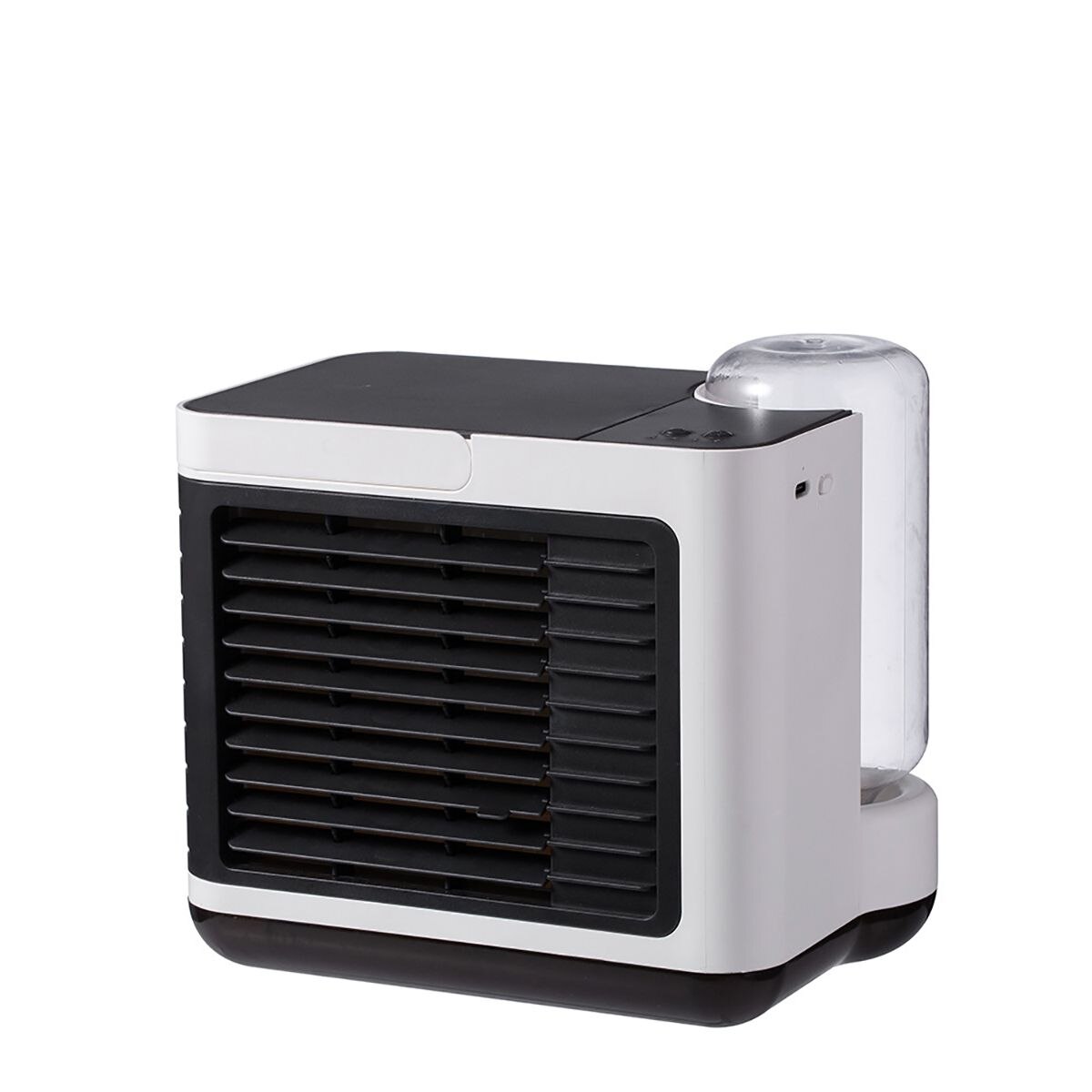 Portable Mini Air Conditioner 3Speed USB Charging Mini Cooler Home Multi-function Air Cooler Humidifier Purifier with Water Tank: White
