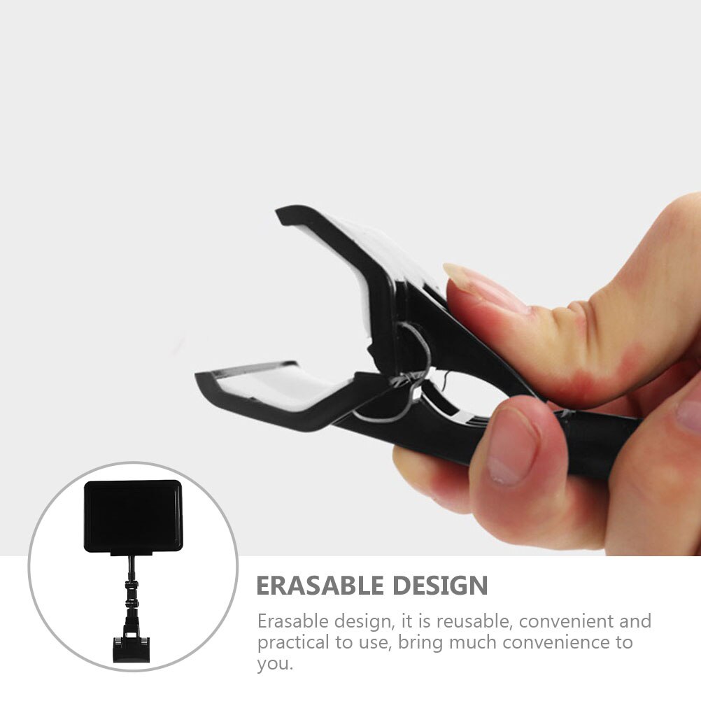 Erasable Price Chalkboard Clip-on Price Tag Erasable Label Rack Display Stand Price Board