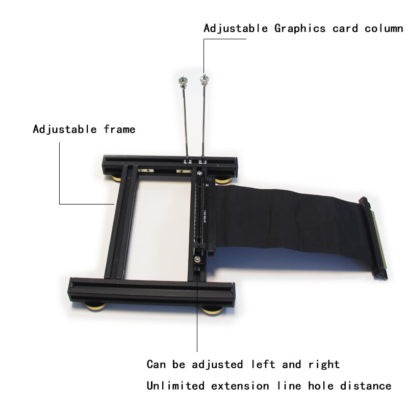 Diy Videokaart Testbank Frame Open Air Case Pci Externe Display Base Met Voeding Extension Draad Stand