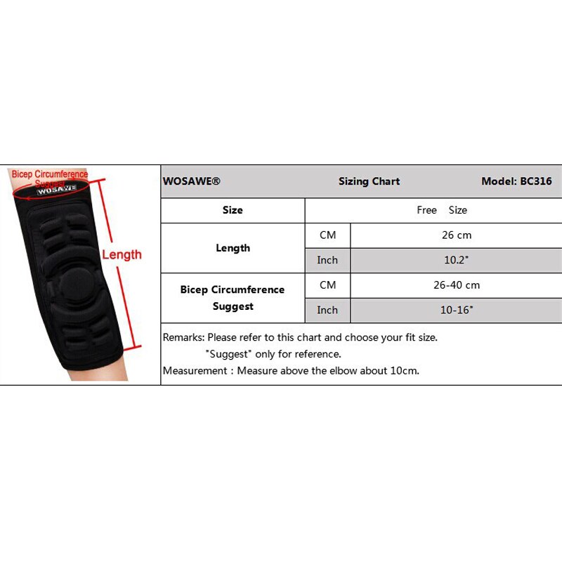 1 Piece Cycling Elbow Protector Bicycle Motorcycle Cycling Elbow Gel Pads Ski Hiking Basketball Elbow Support Extreme Sports