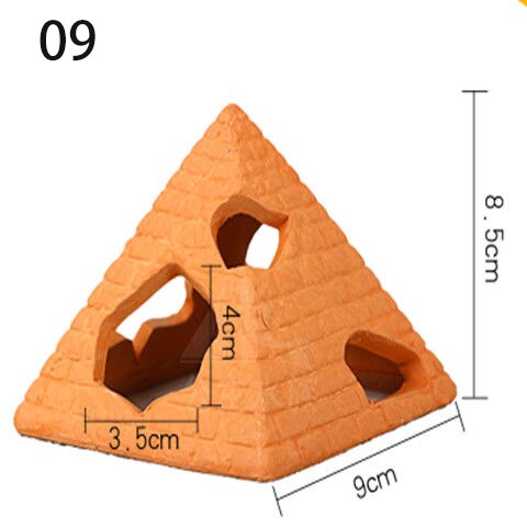 Akwarium mini ceramiczne zbiorniki ryby krewetki dom gniazdo tarło hodowla jaskinia glina garnki ozdoba robić akwarium ozdoby ozdoby: 09