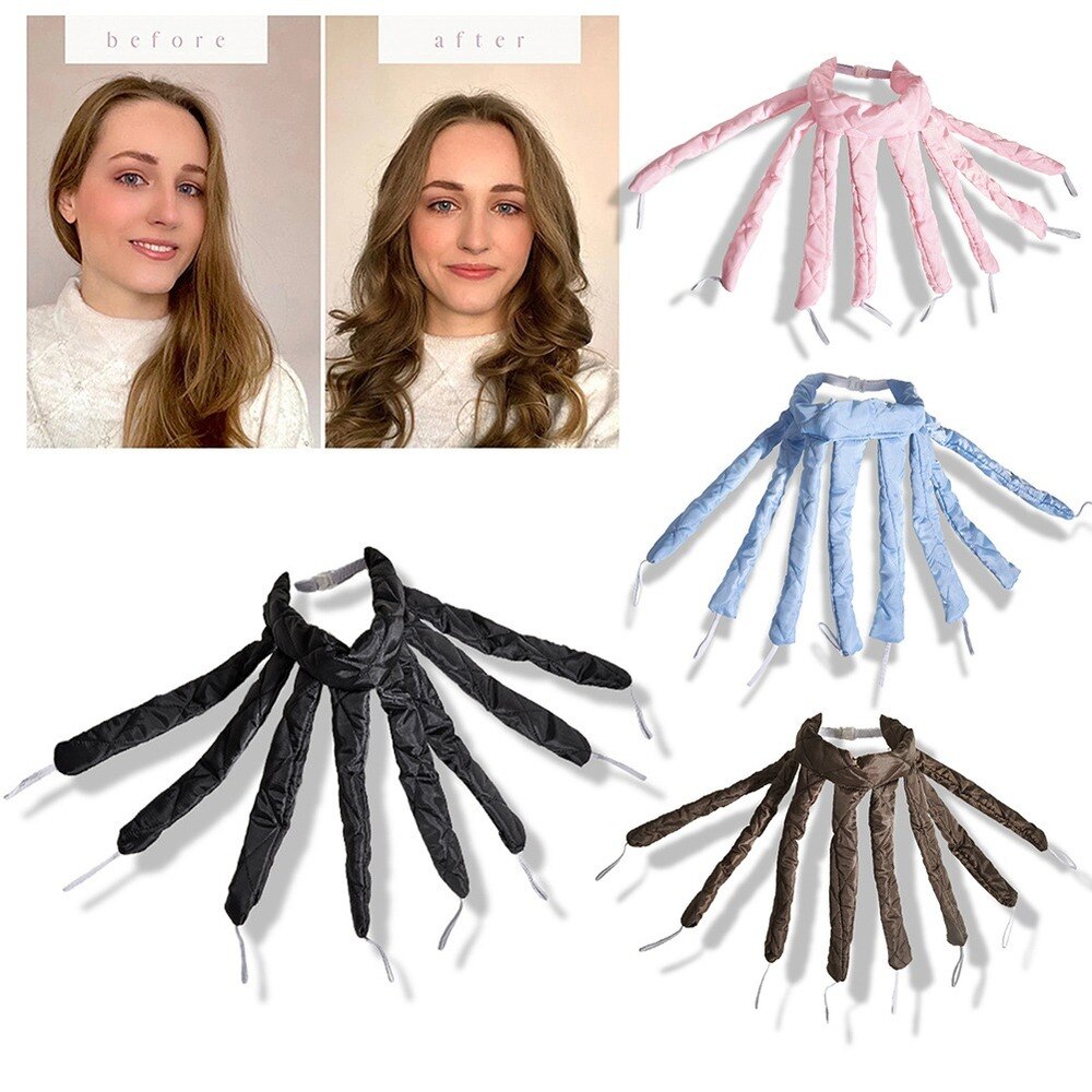 Bigoudis en forme de poulpe, sans chaleur, pour cheveux doux, outil de coiffure