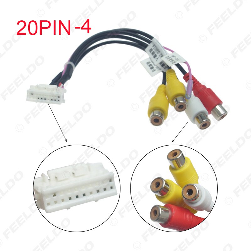 Feeldo Auto Head Unit Stereo Kabelboom Kits Compatibel Voor Xy Auto Android Oplossing Interface # AM4919: 20Pin-4