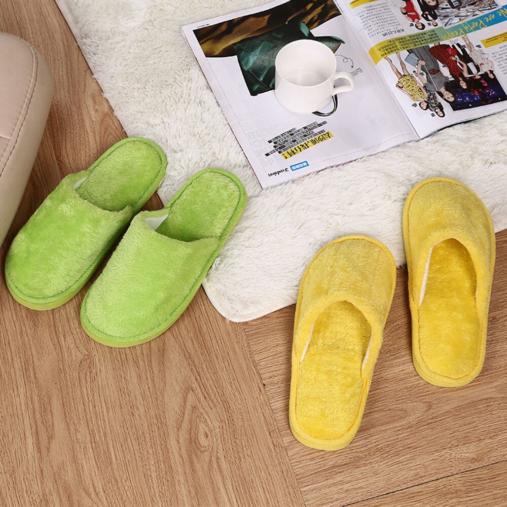 Men Slippers Flip Flop Falt Shoes Winter Warm Home Plush Soft Slippers Indoors Anti-slip Bedroom Floor Bedroom Shoes #912