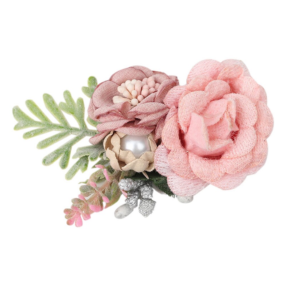 Baby Cute Artificial Floral Hair Clips Rose Pearl Hairpins For Girls Kids Hairgrips Hair Accessories Girls: 3