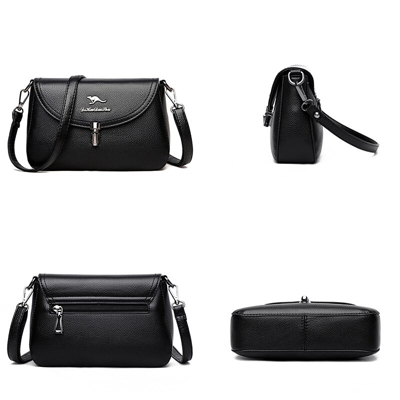 Oude Tang Dames Effen Kleur Pu Lederen Schoudertassen Voor Vrouwen Mobiele Telefoon Messenger Bag Portemonnee Vrouwen bag Sac Epaule