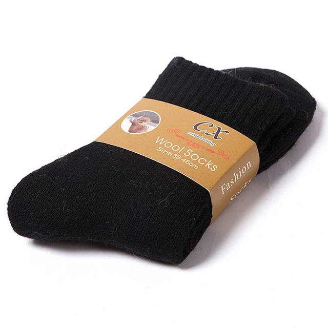 1 par de calcetines cálidos de invierno para mujer, calcetines de lana merina para hombre, súper gruesos, sólidos contra el frío, calcetines gruesos de felpa térmica para nieve: Beige