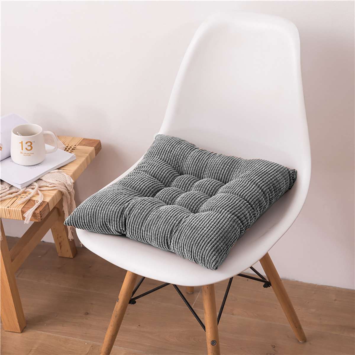 Puter til stoler gulv setepute tykkere tatami spisestuestolputer ensfarget hjemmedekorative sittesofa puter 45cm