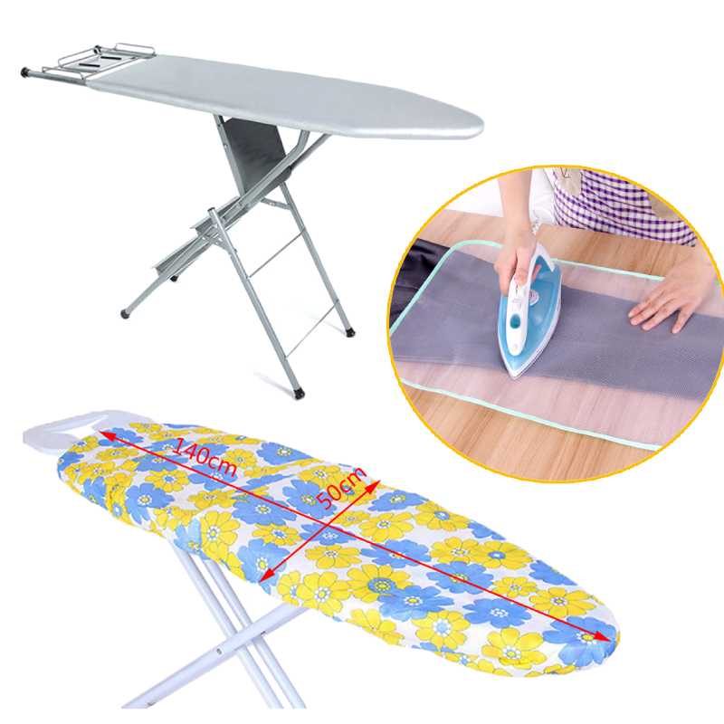 Cubierta protectora para tabla de planchar de tela de 140x50cm, tela plegable para planchado, protección delicada y fácil de colocar
