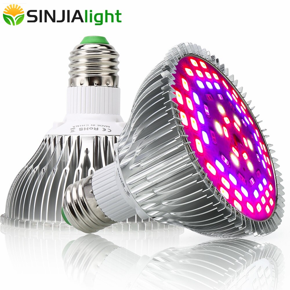 30W 50W 80W 100W Full Spectrum LED Grow Light Indoor Plant Growing Lamp For Flowers Seeds Aquarium Grow Box Red+Blue+UV+IR E27