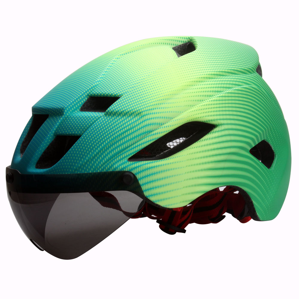 Bicycle Helmets Matte Black Men Women Bike Helmet Mountain Road Bike Integrally Molded Cycling Helmets Lenses