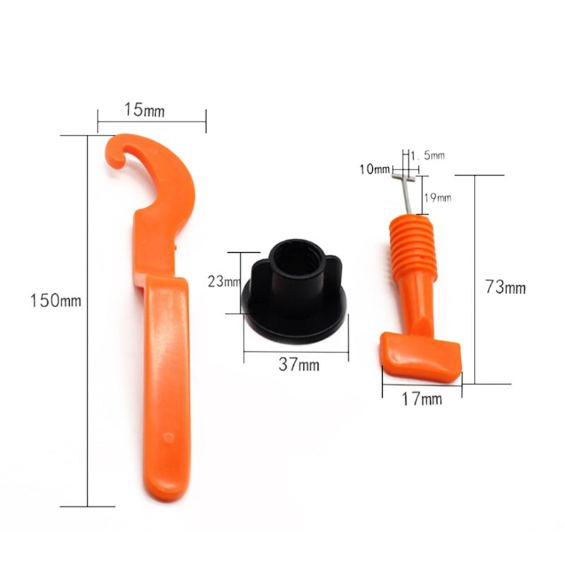 Premium Tile Leveling System Kit With 50Pcs Tile Leveler Spacers, 2X Special Wrenches, Reusable Tile Installation Tool Kit