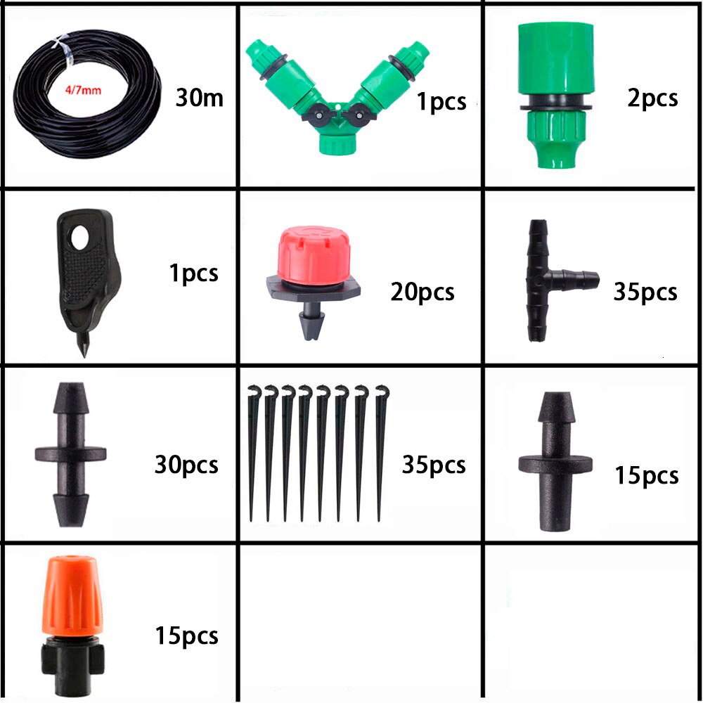 DIY Garten Mikro Tropfen Bewässerung Bewässerung System Garten Bewässerung Bewässerung Bausatz Topfpflanze Bewässerung System Wasser Brunnen: Blau