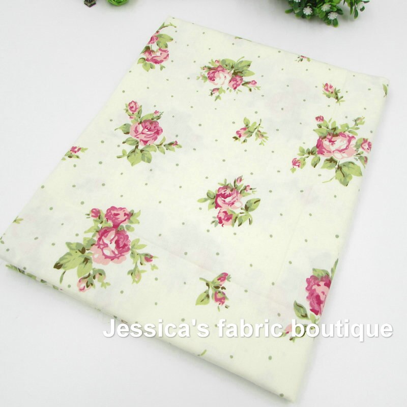 Tecido de algodão de malha de flor para colchas de retalhos almofadas almofadas toalha de mesa telas retalhos tilda tessuto: 1