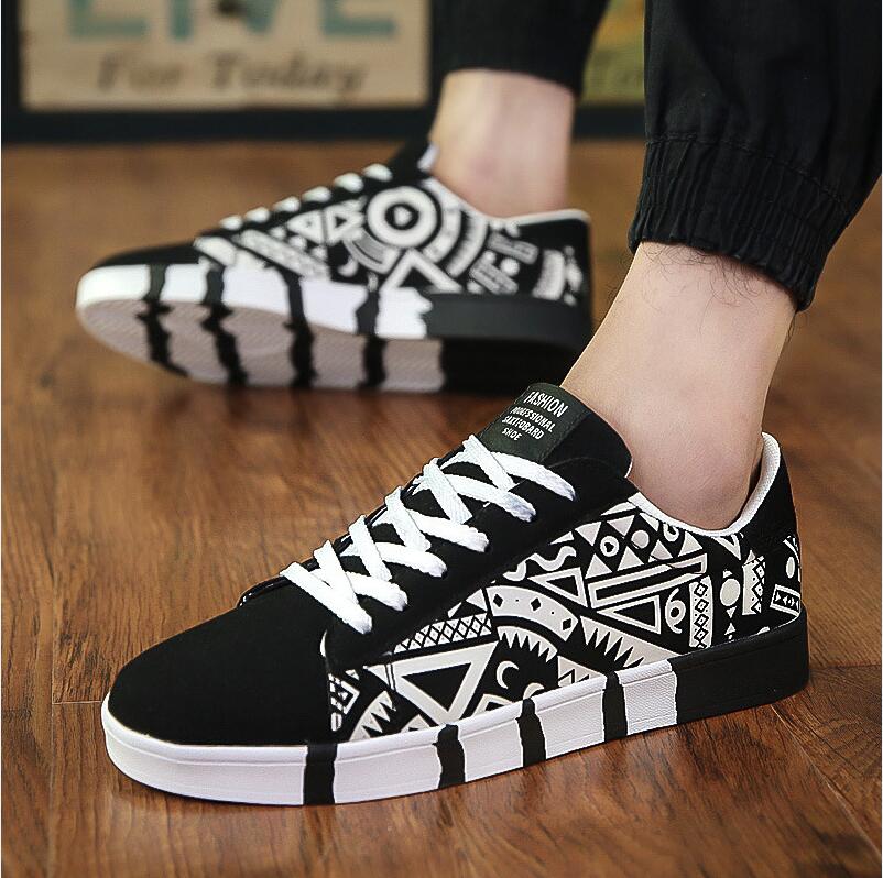 Lærred sko sport dreng student sko skateboarding sports lærred sko sneakers original klassisk stjerne åndbar herre sko: Hvid / 9.5