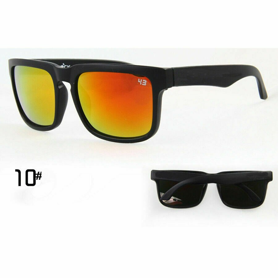 Ken Block Driving Sunglasses Men Goggle Drive Reflective Coating Square Classic Cycling Sports Retro Sunglasses UV400 Eyewear: Silver